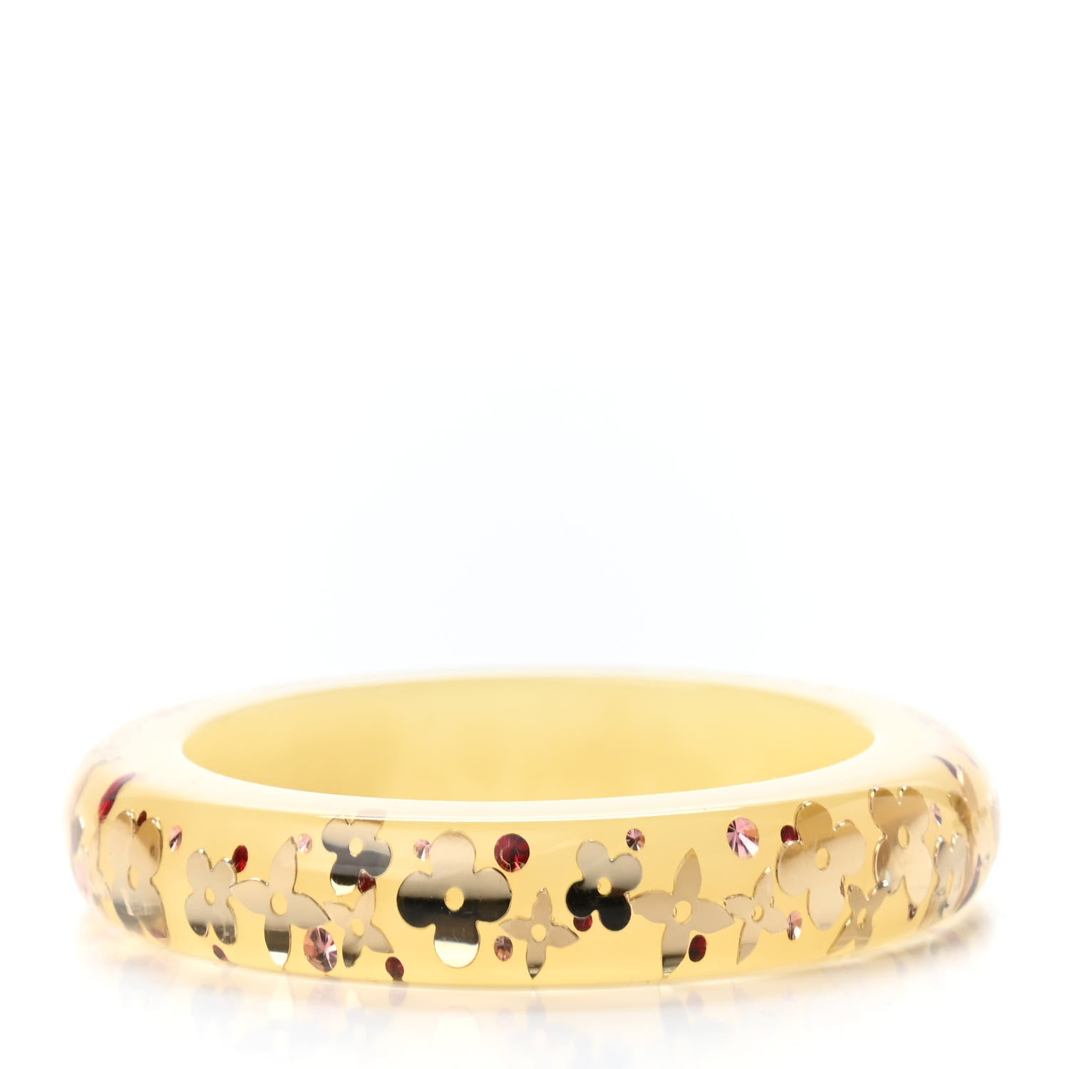 Louis Vuitton Resin Swarovski Inclusion Bracelet PM Jaune 2 of 3