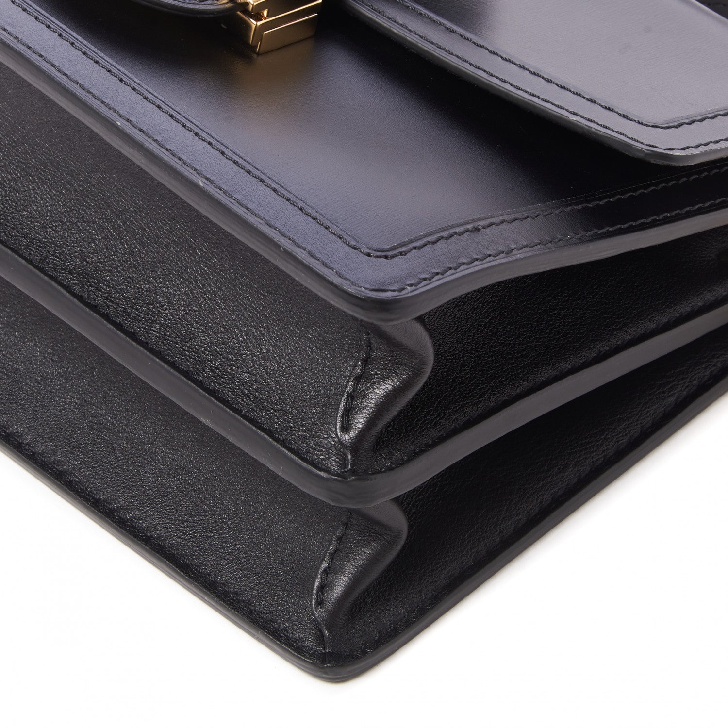 Louis Vuitton Smooth Calfskin Dauphine MM Black 7 of 9