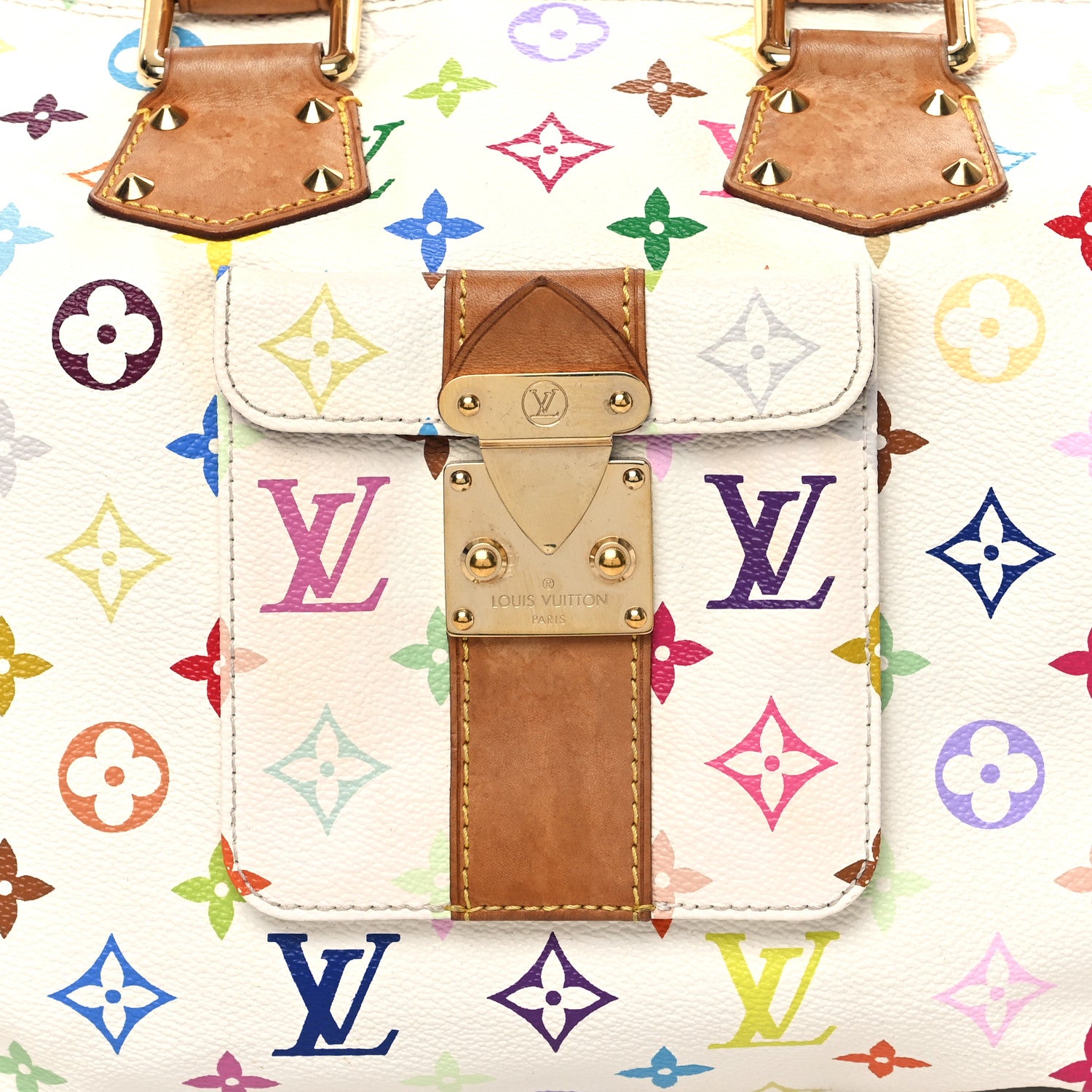 Louis Vuitton Monogram Multicolor Speedy 30 White 7 of 12