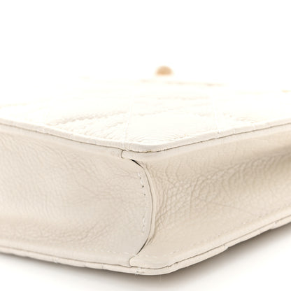 Christian Dior Calfskin Cannage Caro Zipped Pouch With Chain Latte 9 of 9