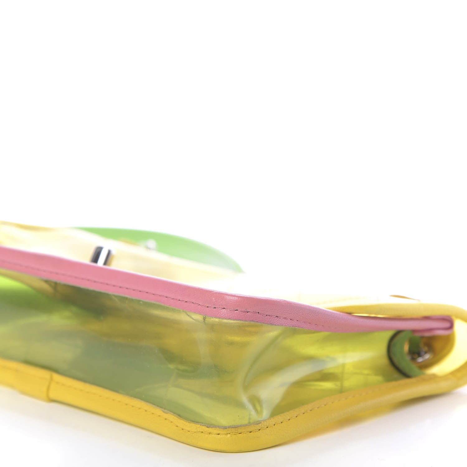 Chanel Lambskin PVC Quilted Mini Coco Splash Flap Yellow Green Pink 6 of 13