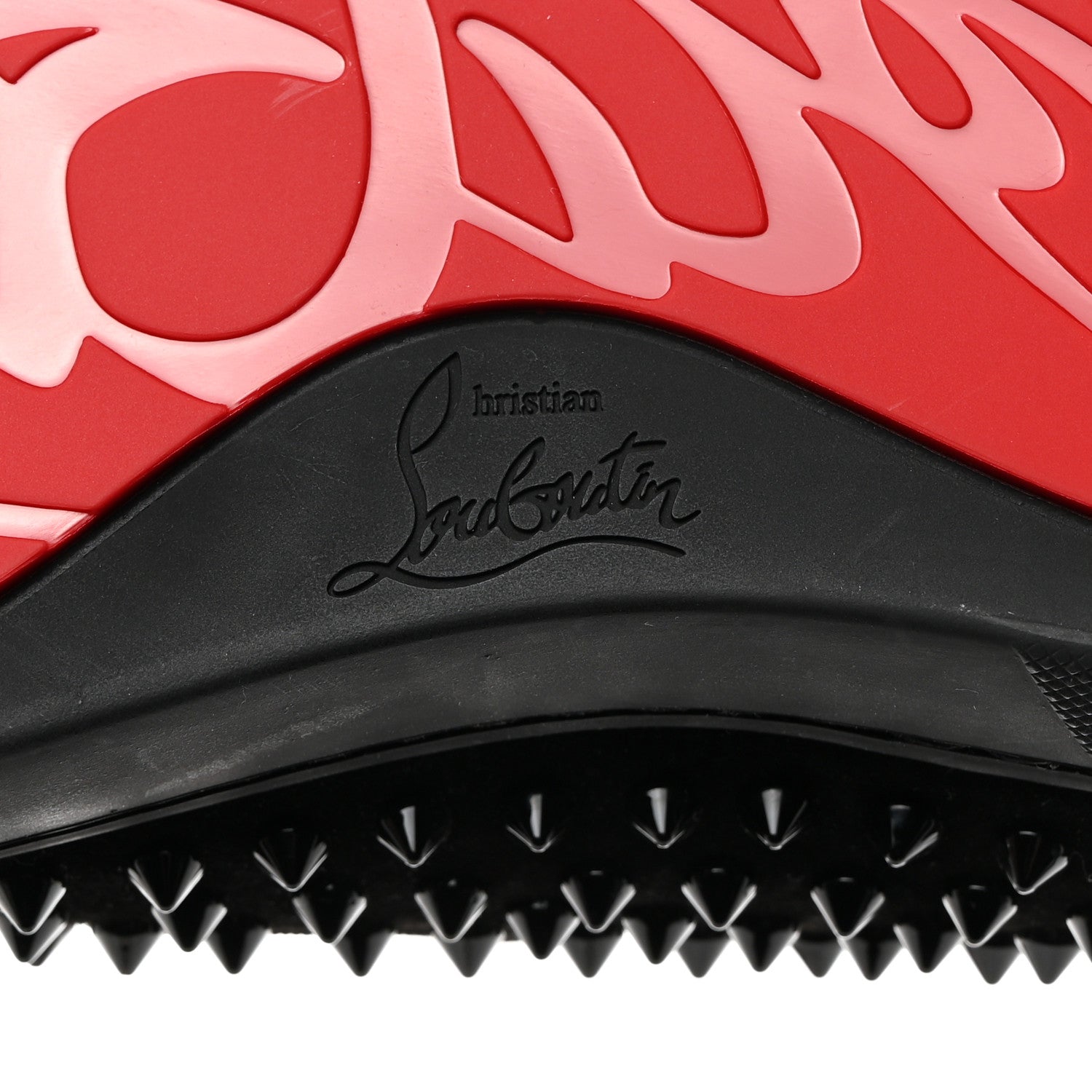 Christian Louboutin Veau Velours Spikes Mens Roller Boat Flat 43 Black 7 of 7