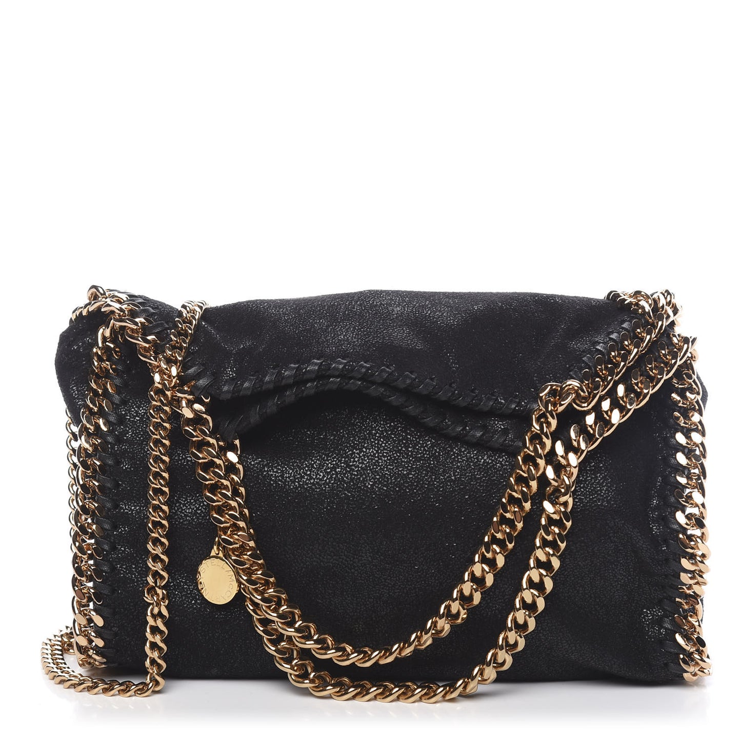 Shaggy Deer Mini Falabella Shoulder Bag Black