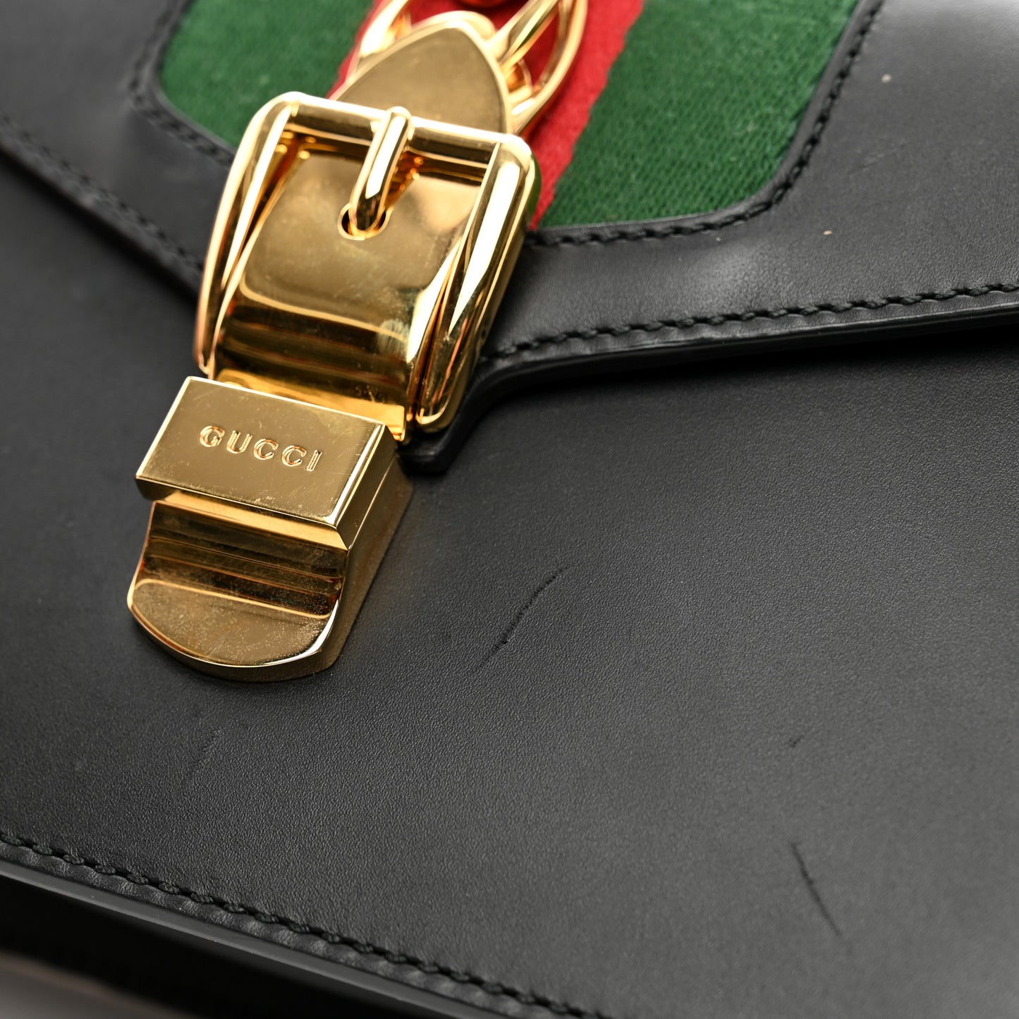 Calfskin Mini Sylvie Top Handle Bag Black