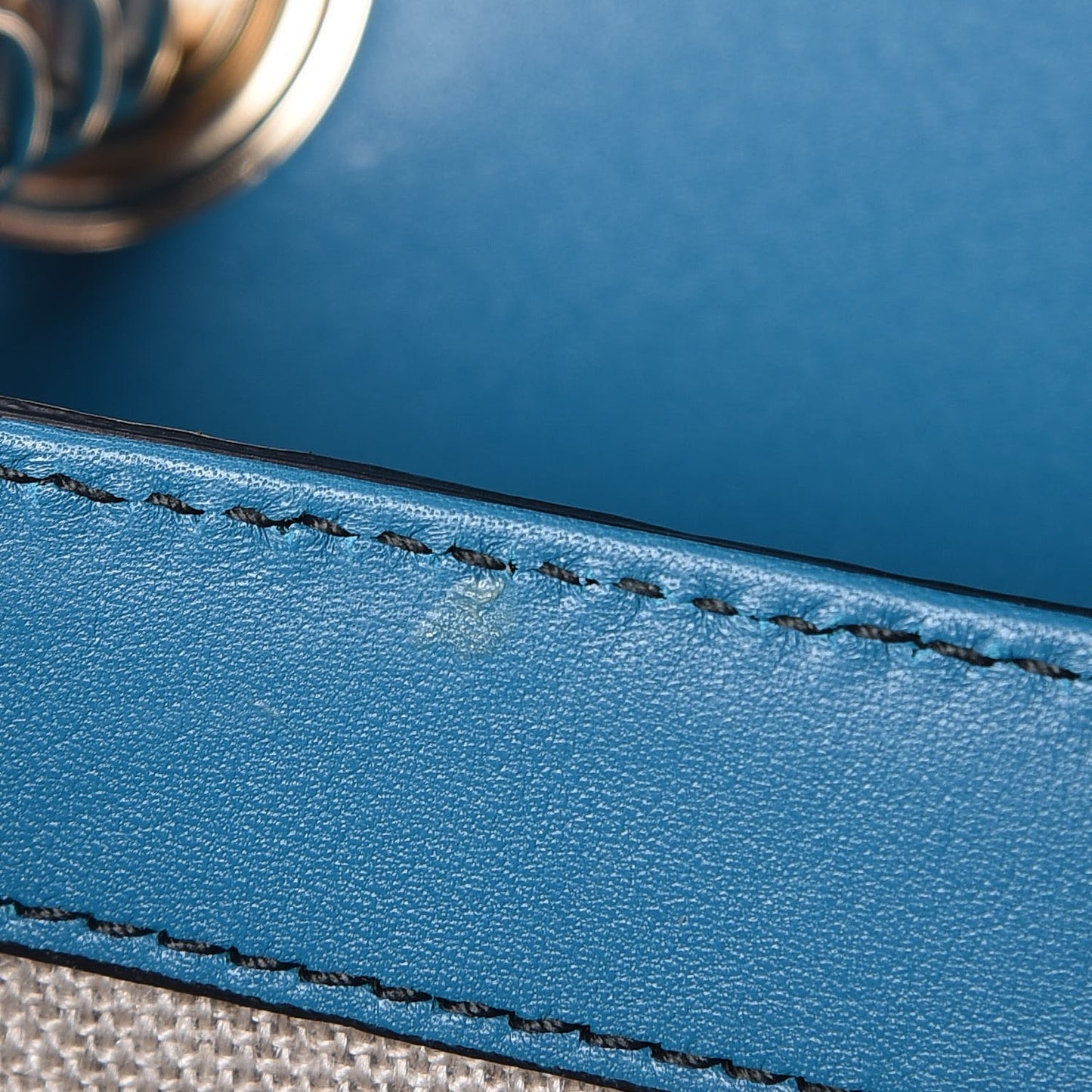 Soft Microguccissima Medium Emily Chain Shoulder Bag Deep Cobalt