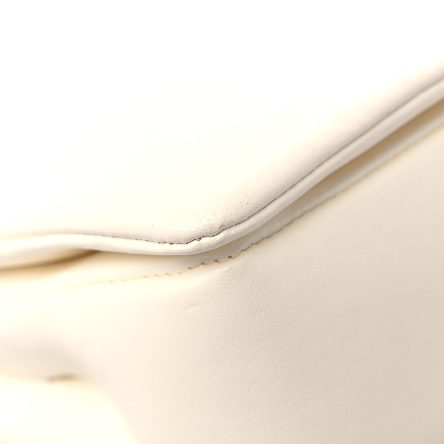 Valentino Garavani Nappa One Stud Chain Clutch Ivory 9 of 12