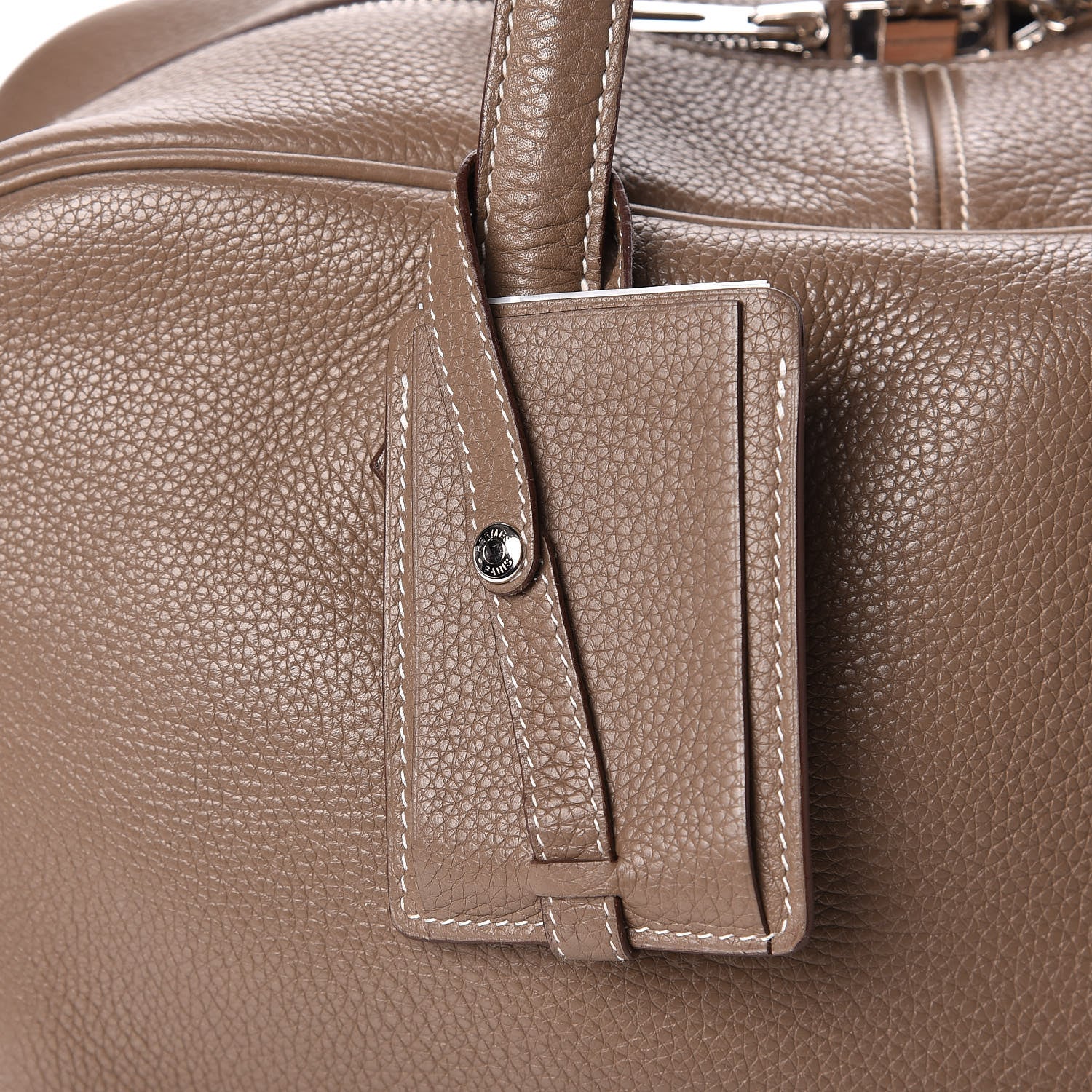 Hermes Taurillon Clemence Victoria II 35 Etoupe 11 of 12