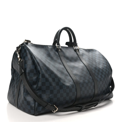 Louis Vuitton Damier Cobalt Keepall Bandouliere 55 2 of 11