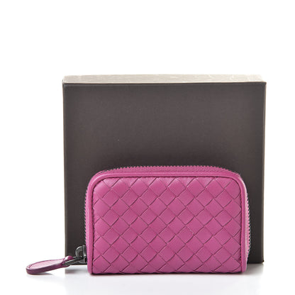 Bottega Veneta Nappa Intrecciato Zip Around Coin Purse Ametista 8 of 8