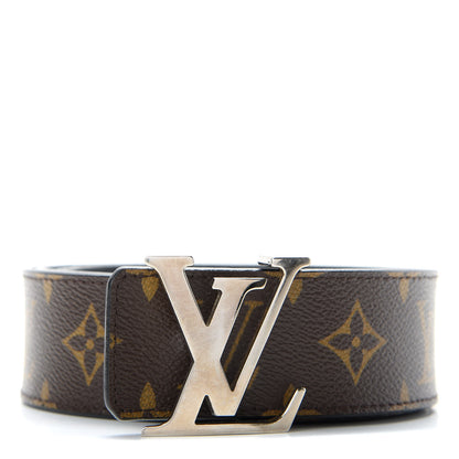 Louis Vuitton Calfskin Monogram 40mm LV Initiales Reversible Belt 90 36 Black 1 of 4
