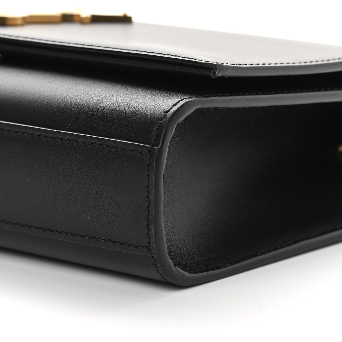 Smooth Calfskin Medium Classic Monogram Kate Tassel Satchel Black