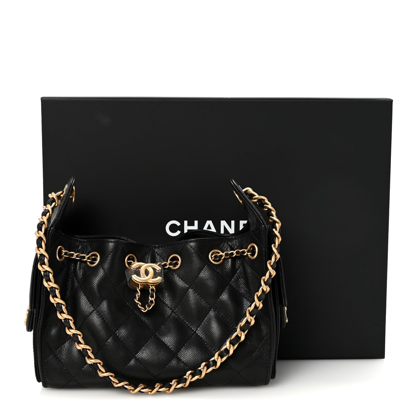 Caviar Quilted Mini Chanel 25 Handbag Black