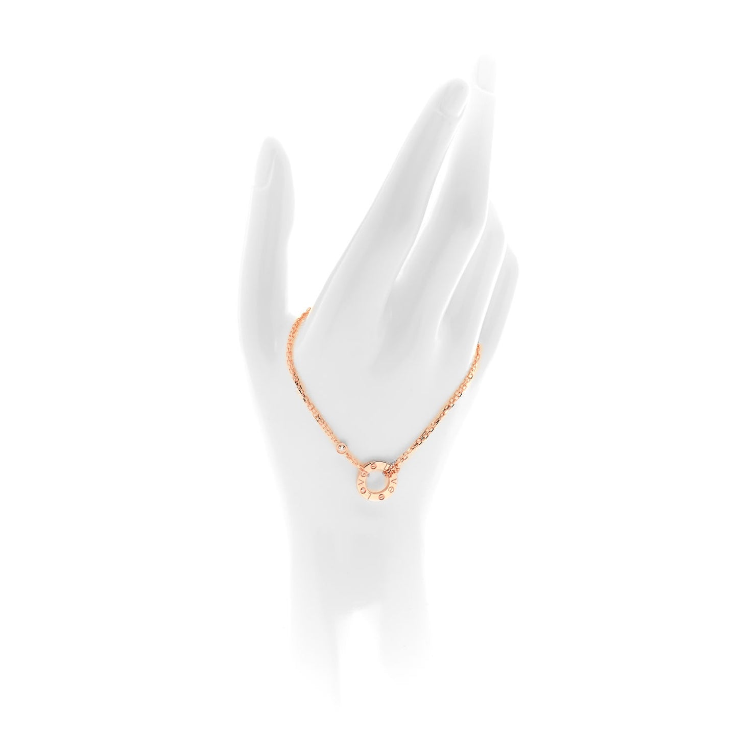 18K Pink Gold Diamond LOVE Bracelet