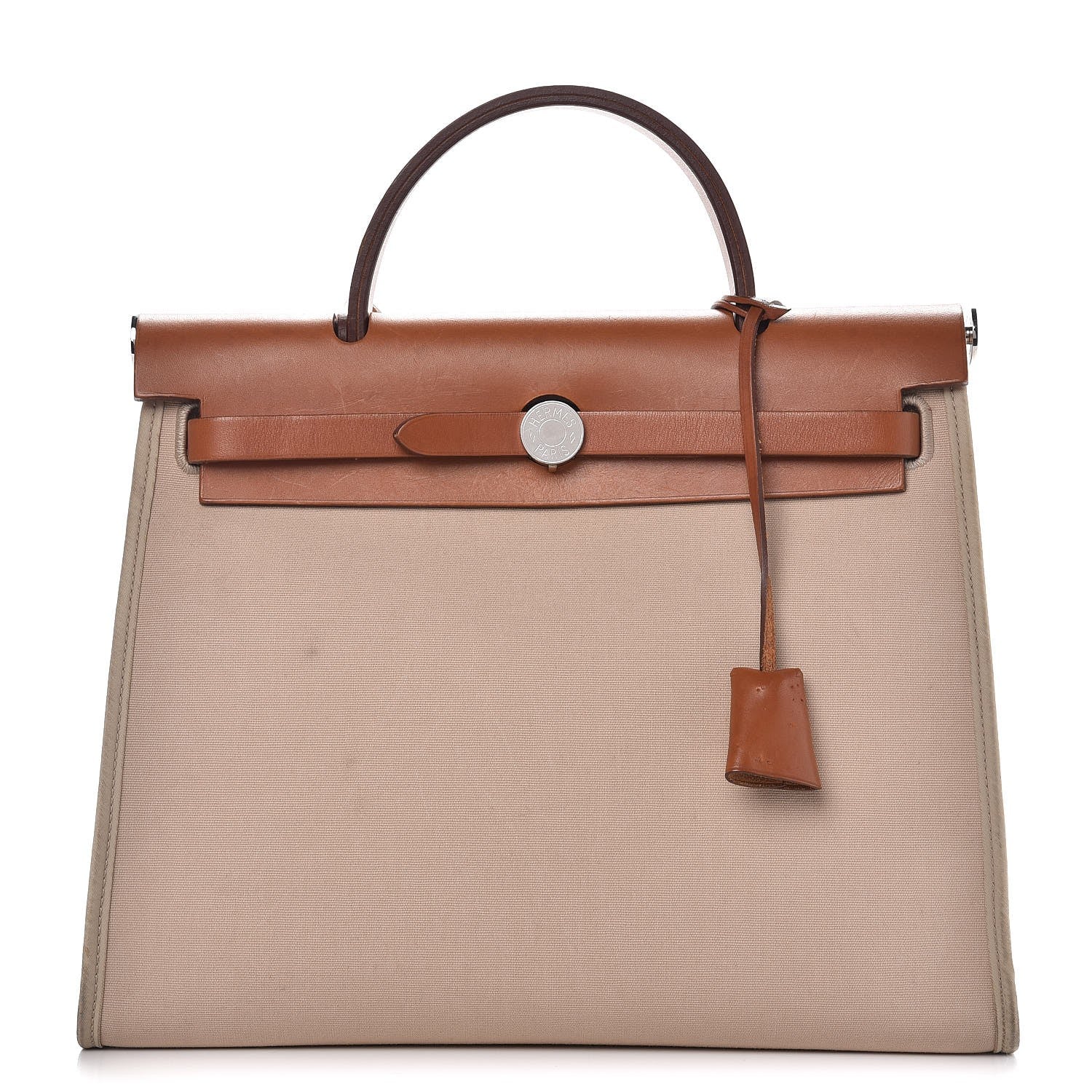 Hermes Vache Hunter Toile Herbag Zip 31 PM Fauve 1 of 15