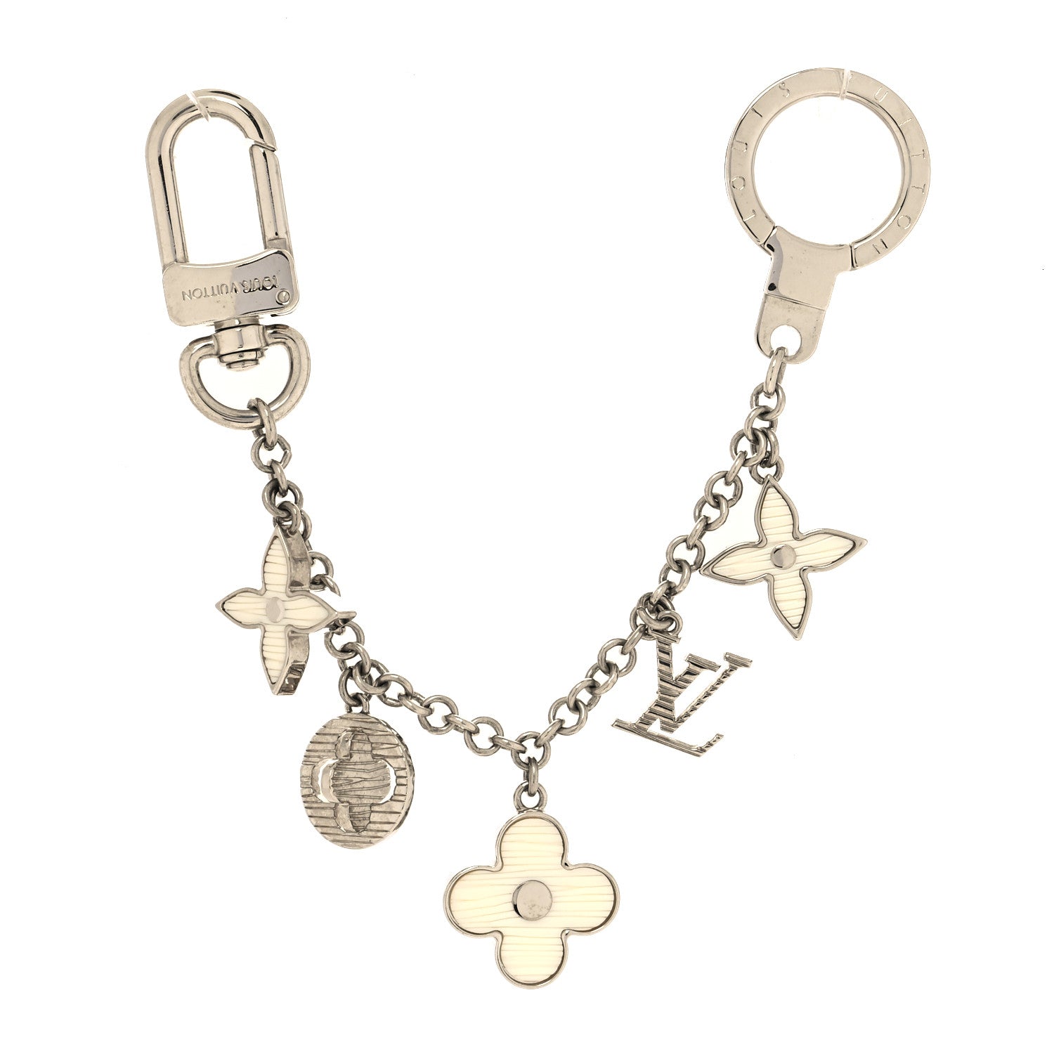 Louis Vuitton Fleur d'Epi Bag Charm Chain Ivory 1 of 4