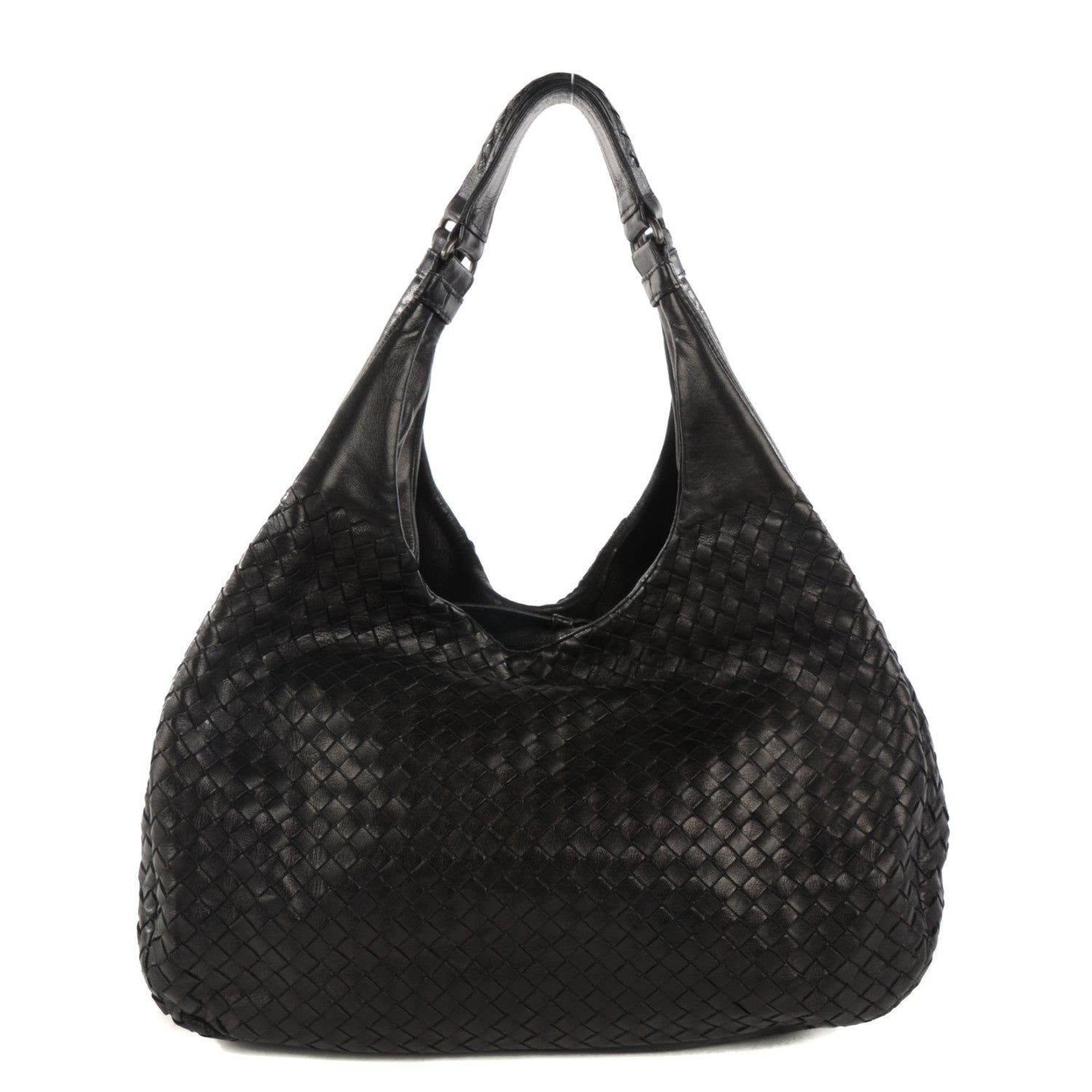Bottega Veneta Nappa Intrecciato Large Campana Nero Black 1 of 9