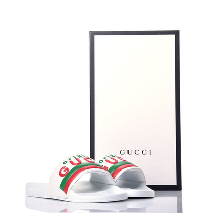 Gucci Nappa Original Gucci Mens Slide Sandals 8 Great White 7 of 7