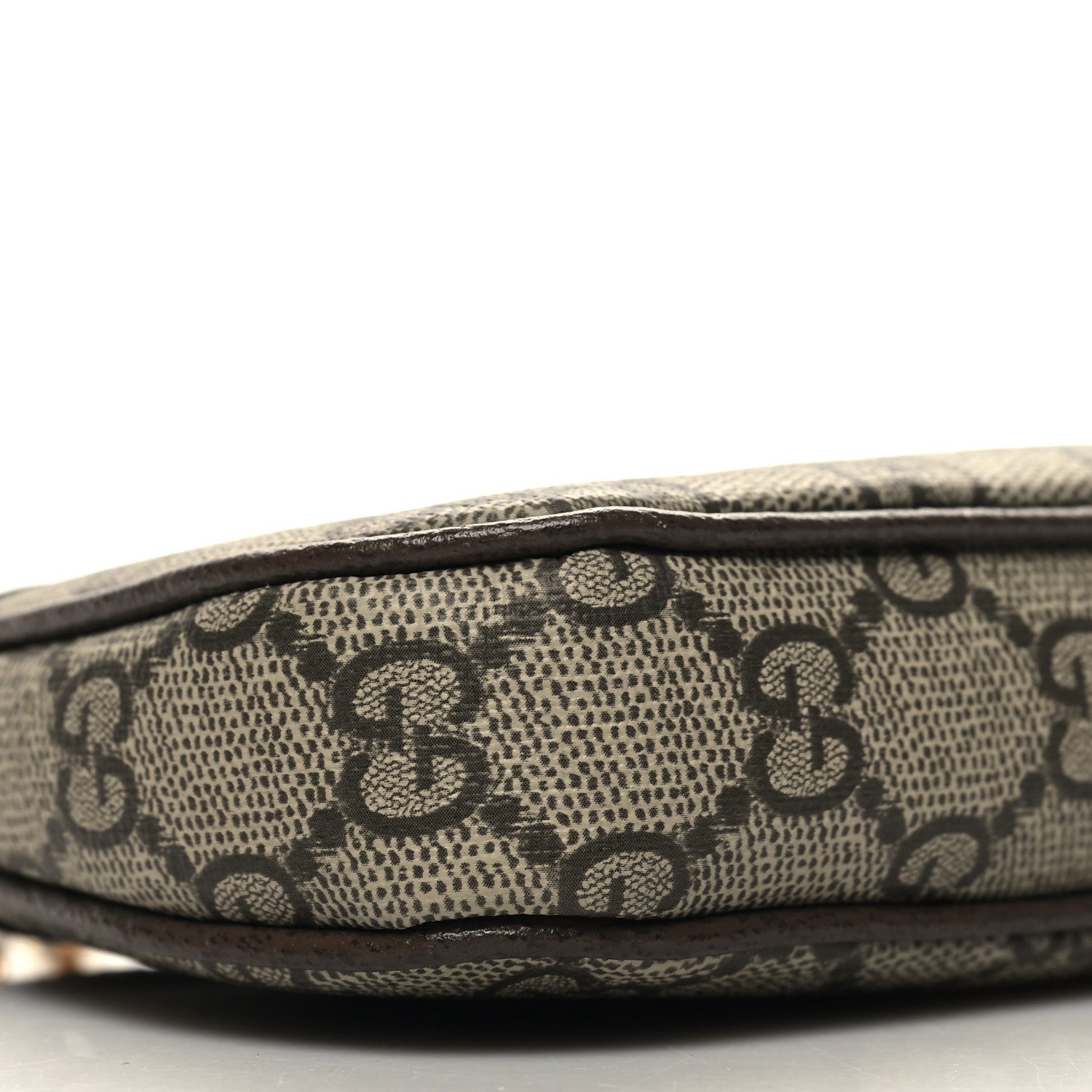 Gucci GG Supreme Monogram Textured Dollar Calfskin Mini Ophidia Chain Bag Beige Ebony 9 of 11