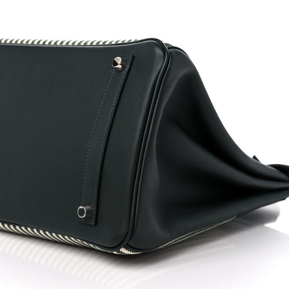 Hermes Toile Birkin 35 Vert Anglais 9 of 10