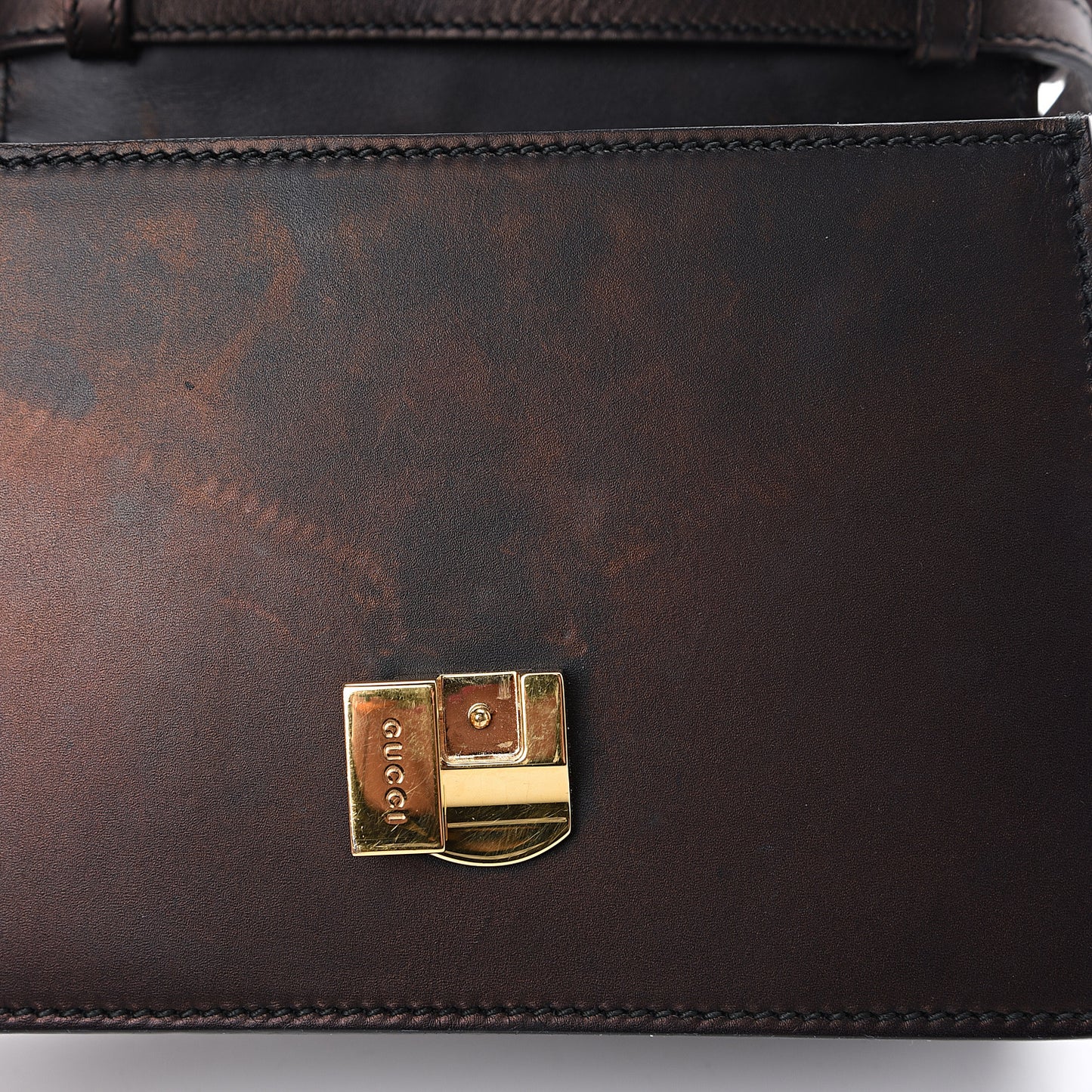 Calfskin Mini Sylvie Top Handle Bag Brown