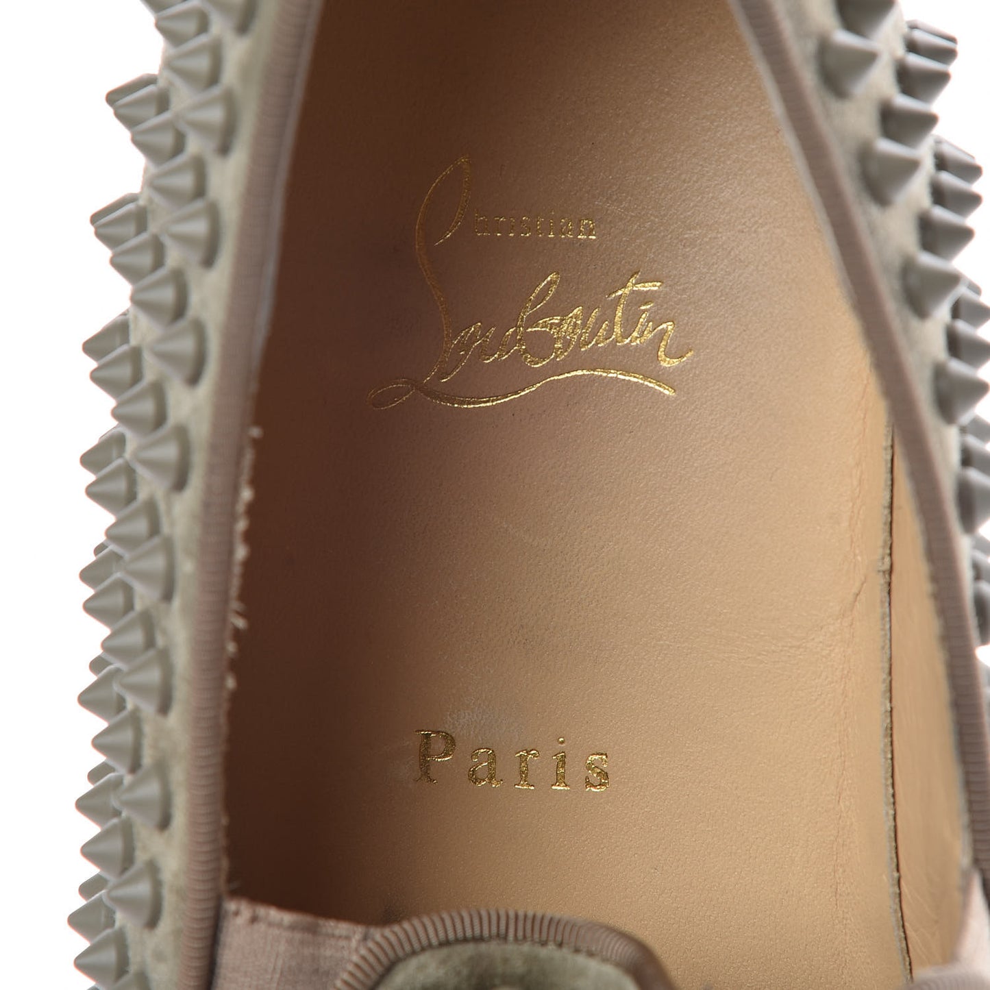 Suede Spikes Mens Roller Boat Flats 44.5 Vert