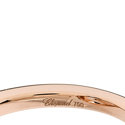 Chopard 18K Rose Gold Diamond Happy Diamond Ring 54 7 4 of 5