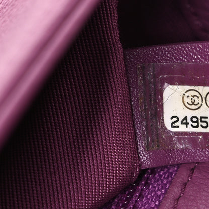 Chanel Caviar Quilted Mini Studded Flap  Purple 7 of 10