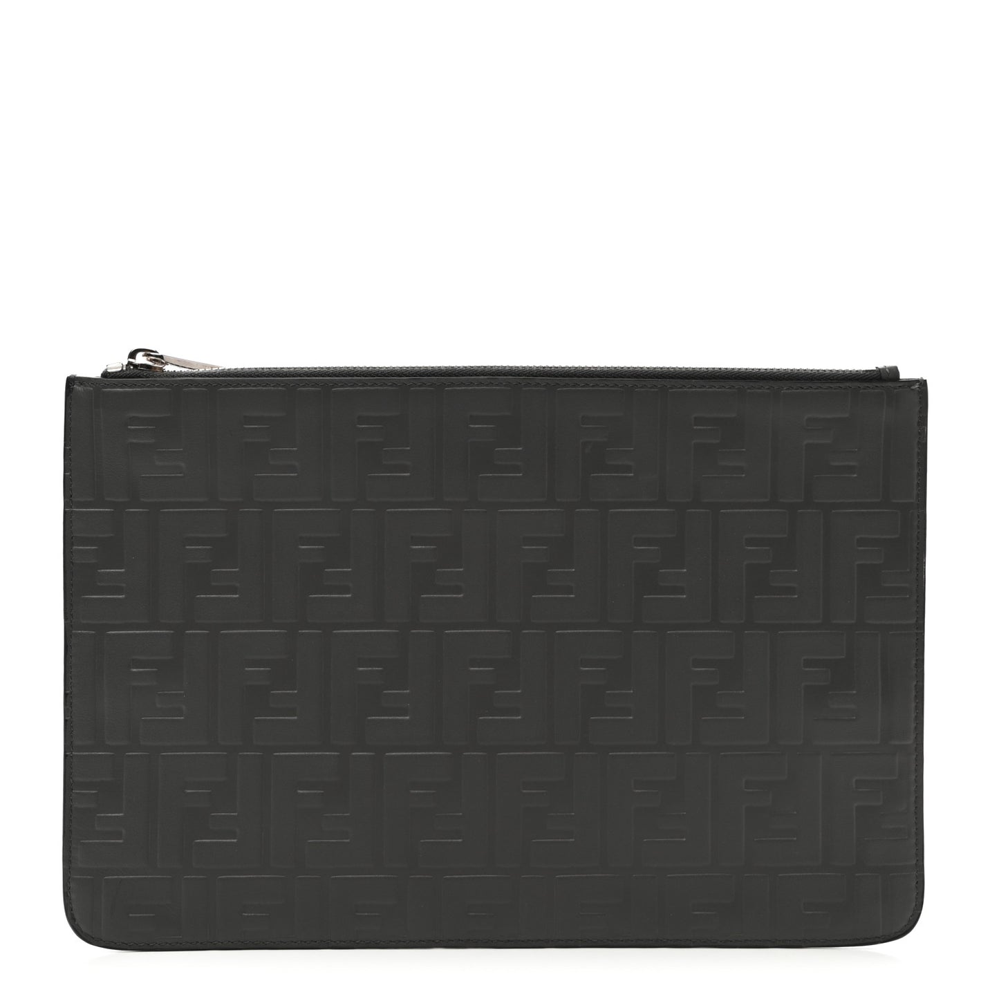Vitello Grace FF 1974 Embossed Pouch Black