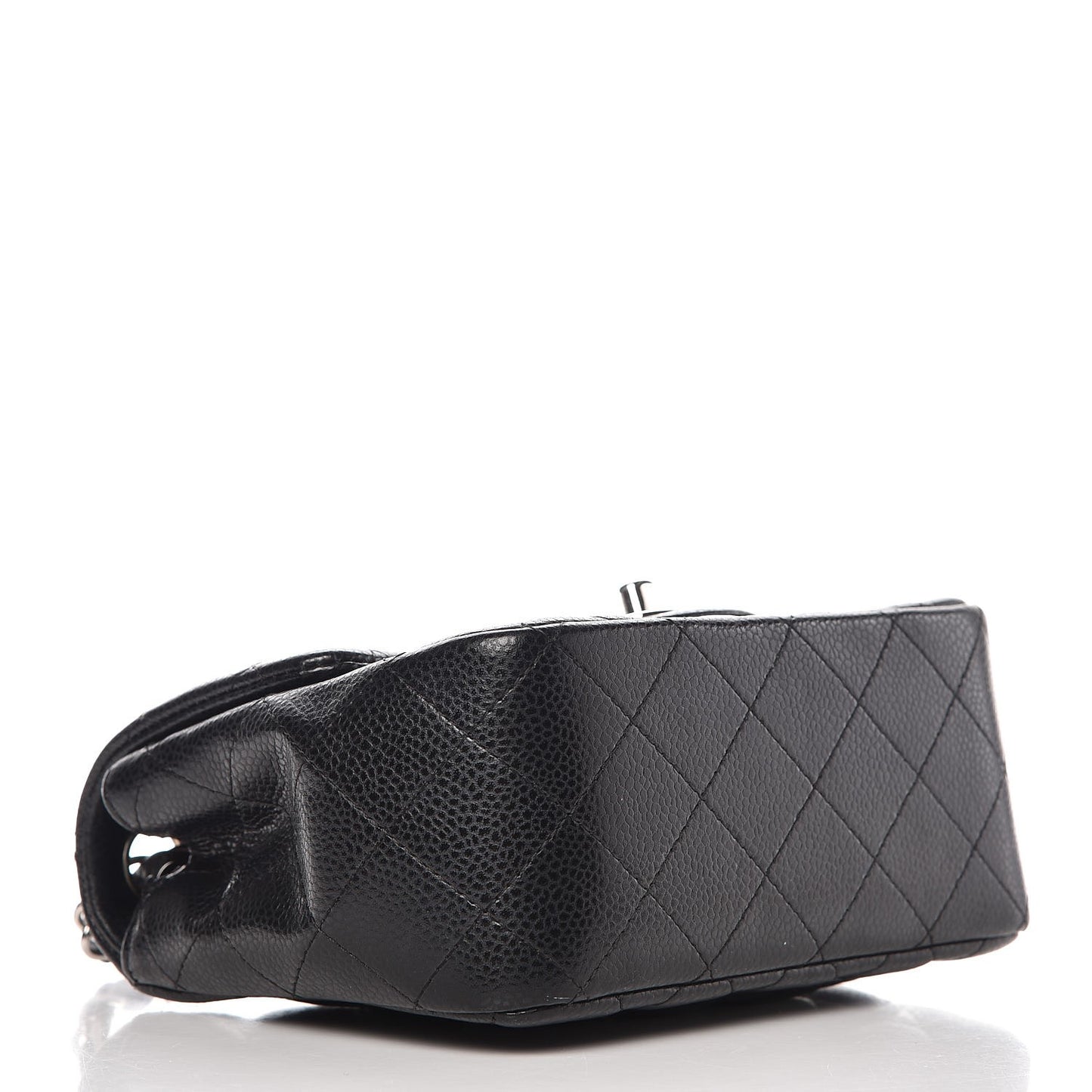 Caviar Quilted Mini Square Flap Black