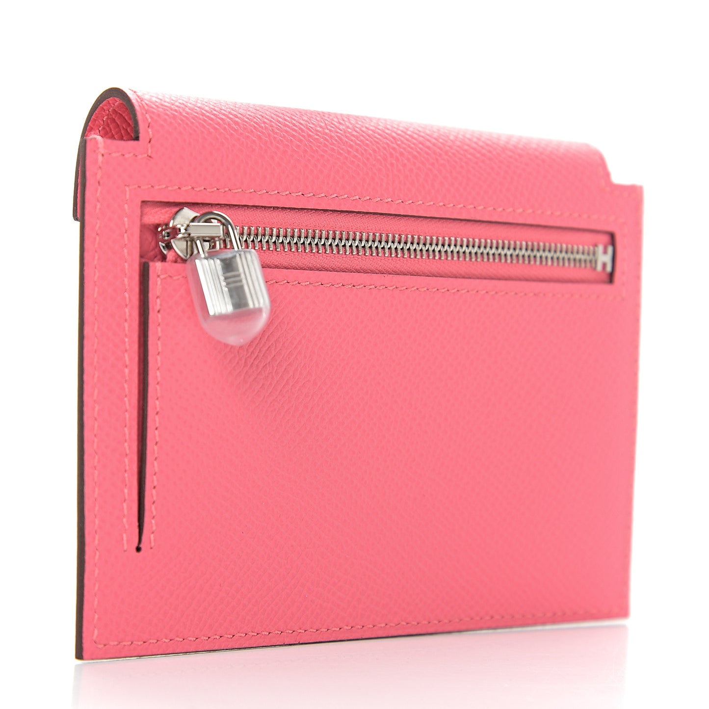 Epsom Kelly Pocket Compact Wallet Rose Azalee