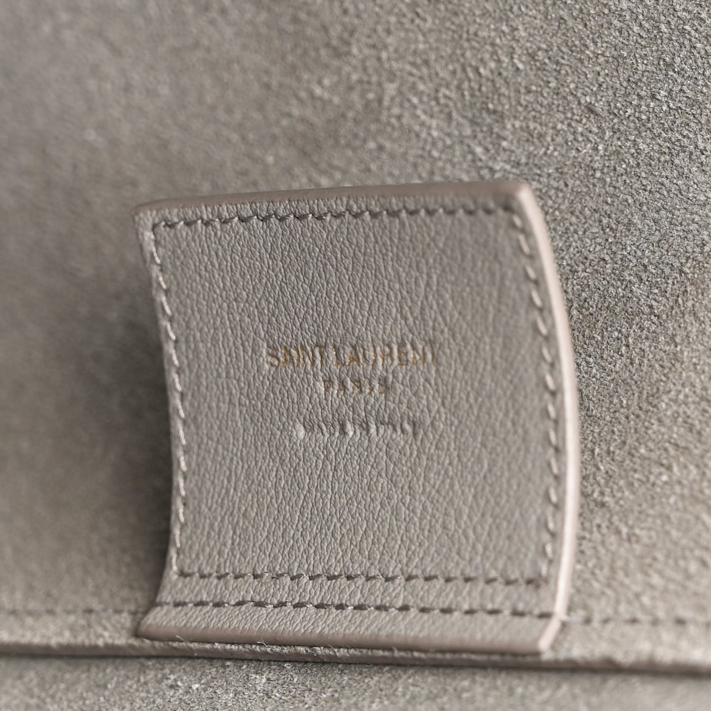 Calfskin North-South Shopping Tote Oyster Grey
