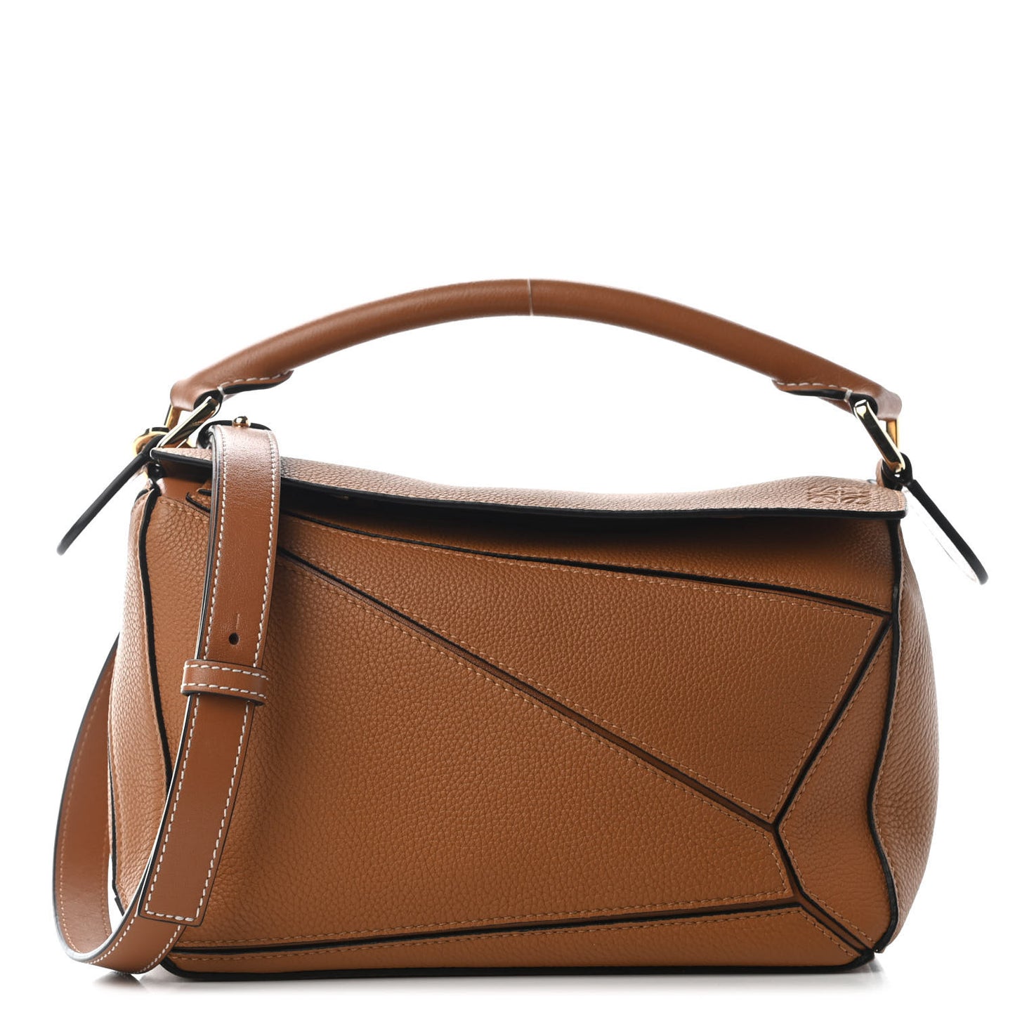 Calfskin Small Puzzle Bag Tan