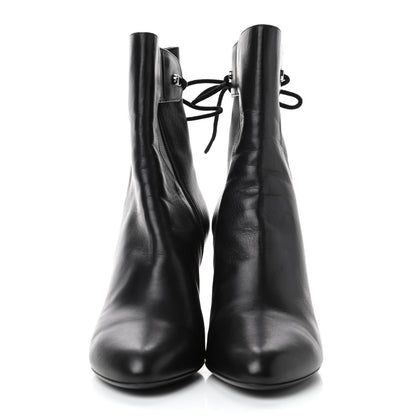 Christian Dior Calfskin Studded Stellar Ankle Boots 39 Black 2 of 4