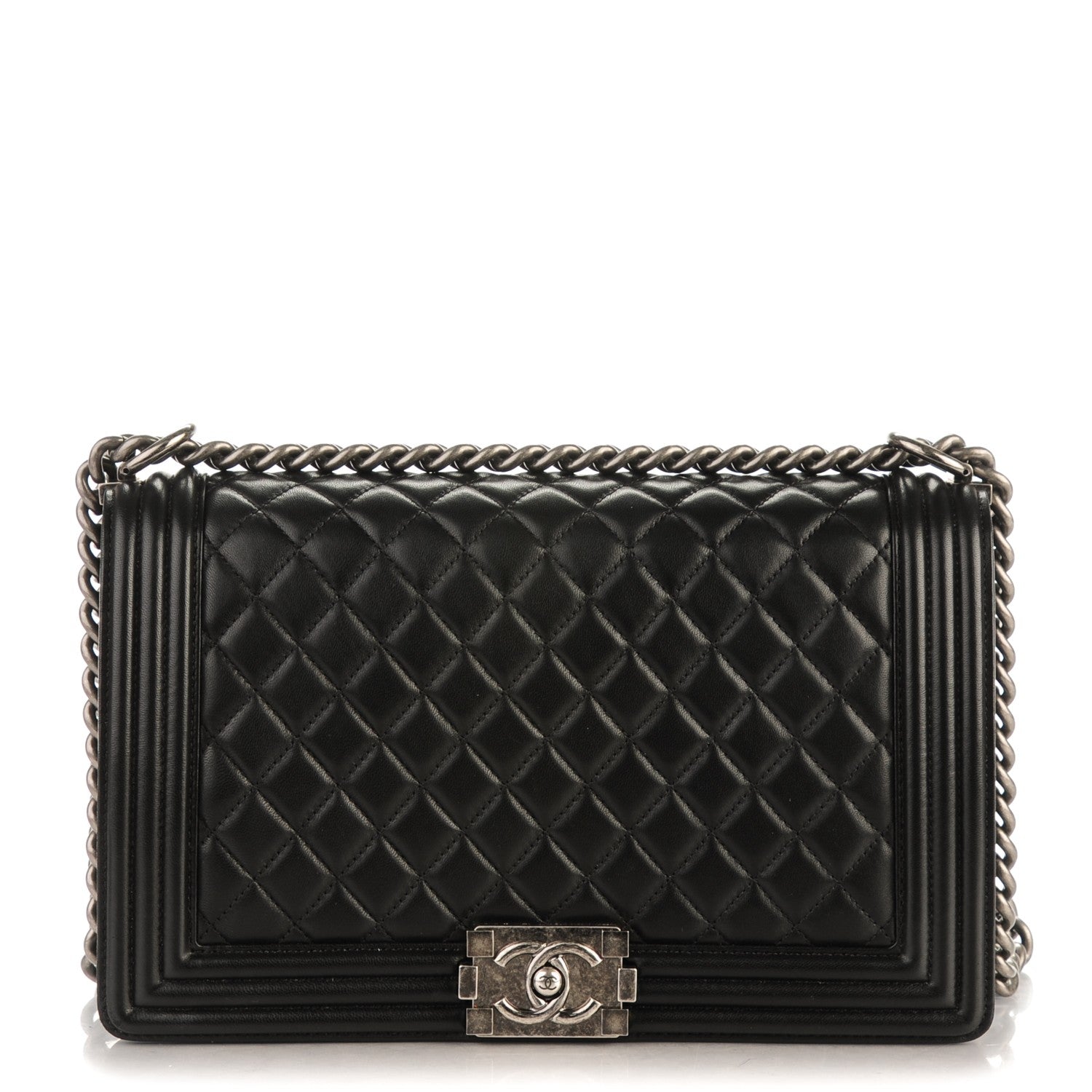 Chanel Lambskin Quilted New Medium Boy Flap Black 1 of 7