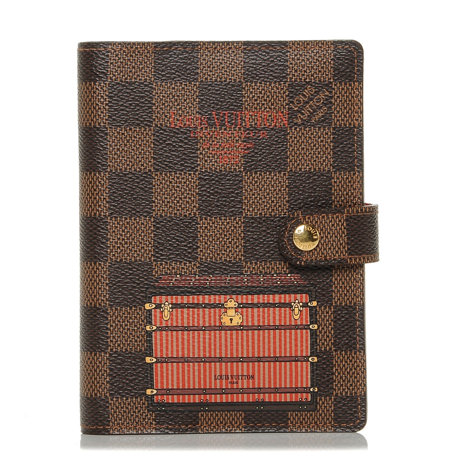 Louis Vuitton Damier Ebene Trunks and Bags Small Ring Agenda 1 of 7