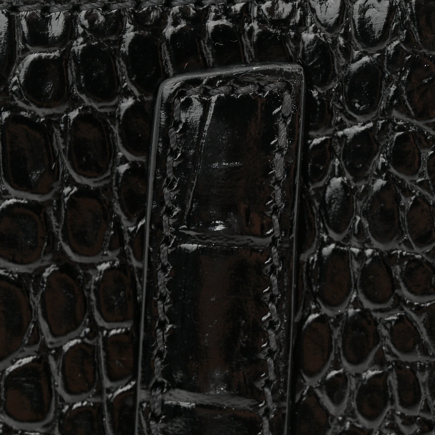 Givenchy Calfskin Crocodile Embossed Mini Antigona Black 11 of 13