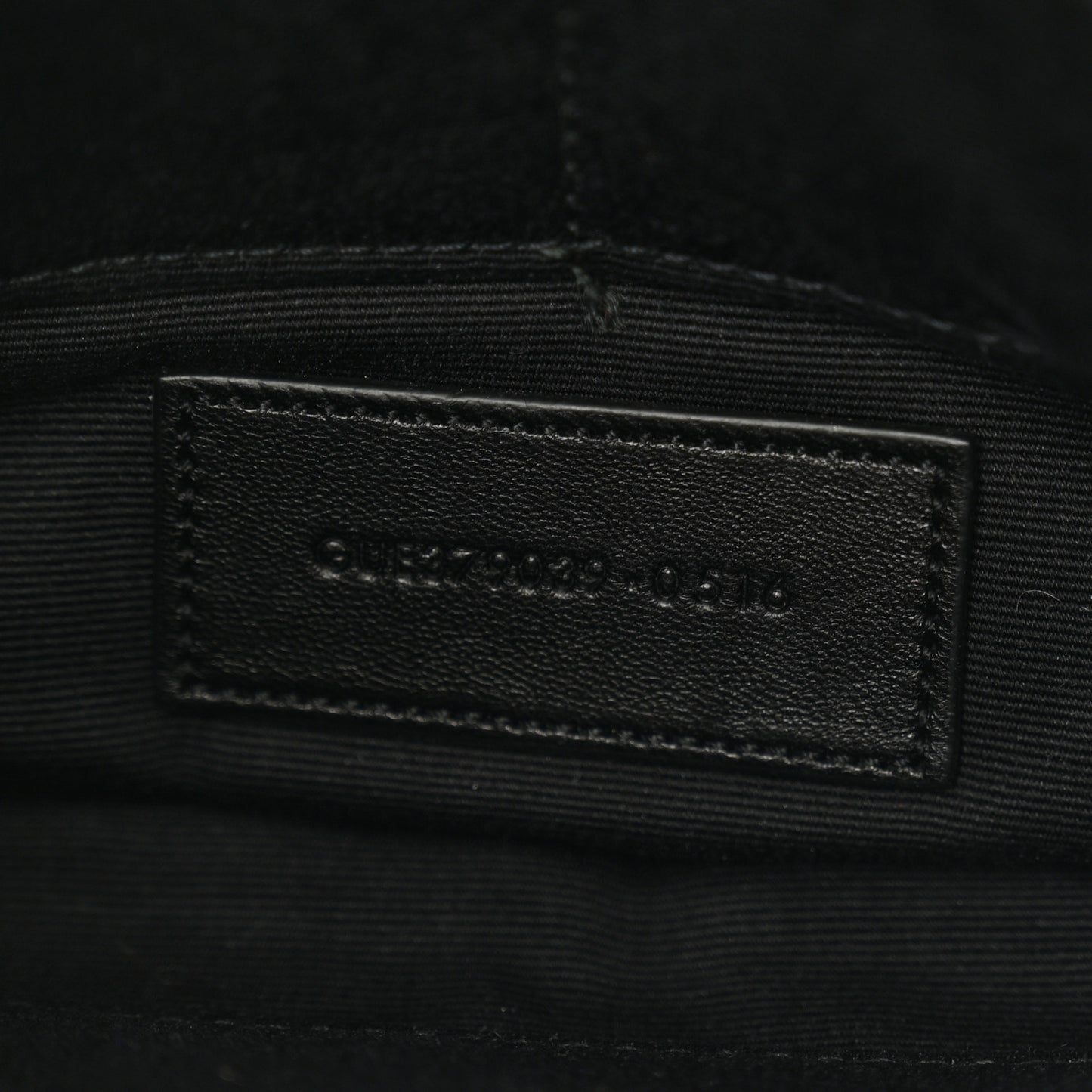 Calfskin Matelasse Chevron Monogram A5 Wristlet Black