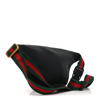 Gucci Grained Calfskin Small Logo Belt Bag Black 3 of 10