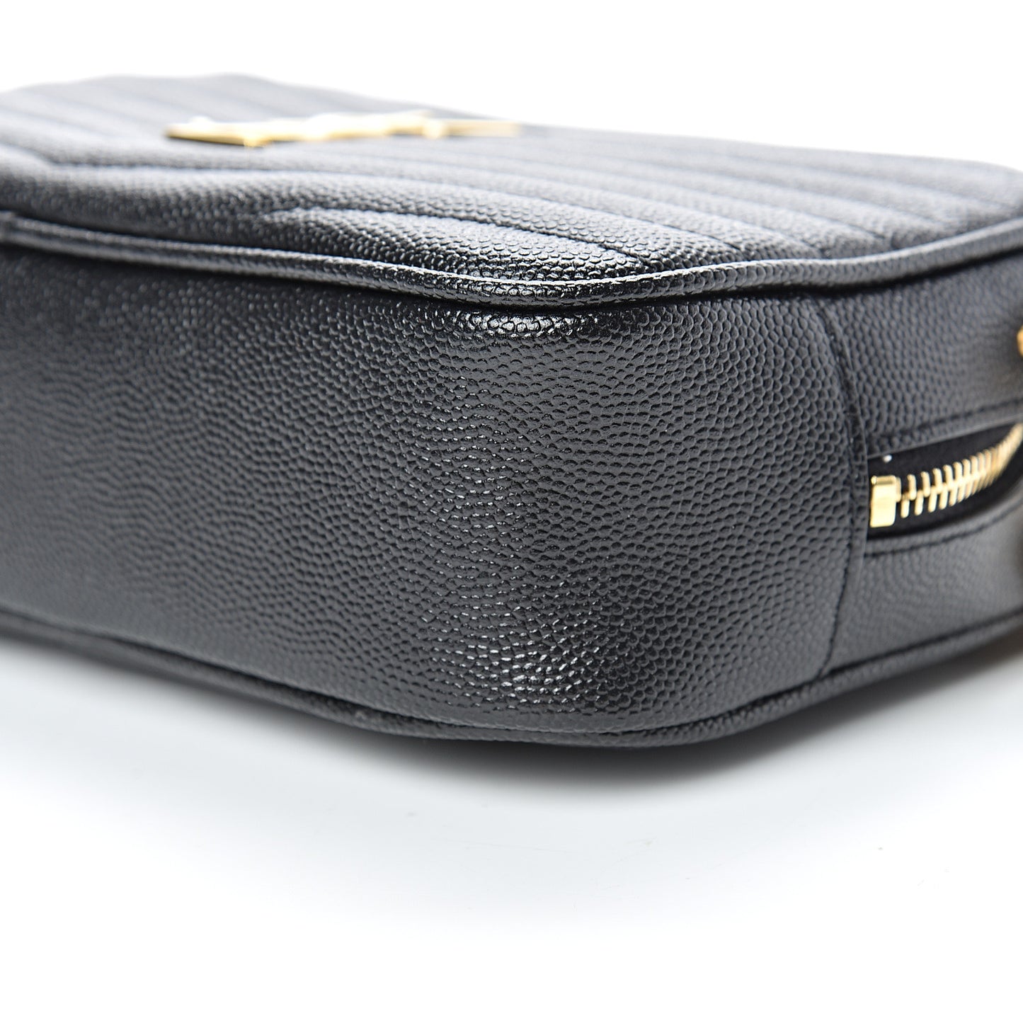Grain De Poudre Matelasse Monogram Mini Lou Camera Bag Black
