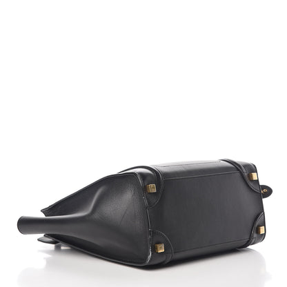 Celine Smooth Calfskin Micro Luggage Black 4 of 13