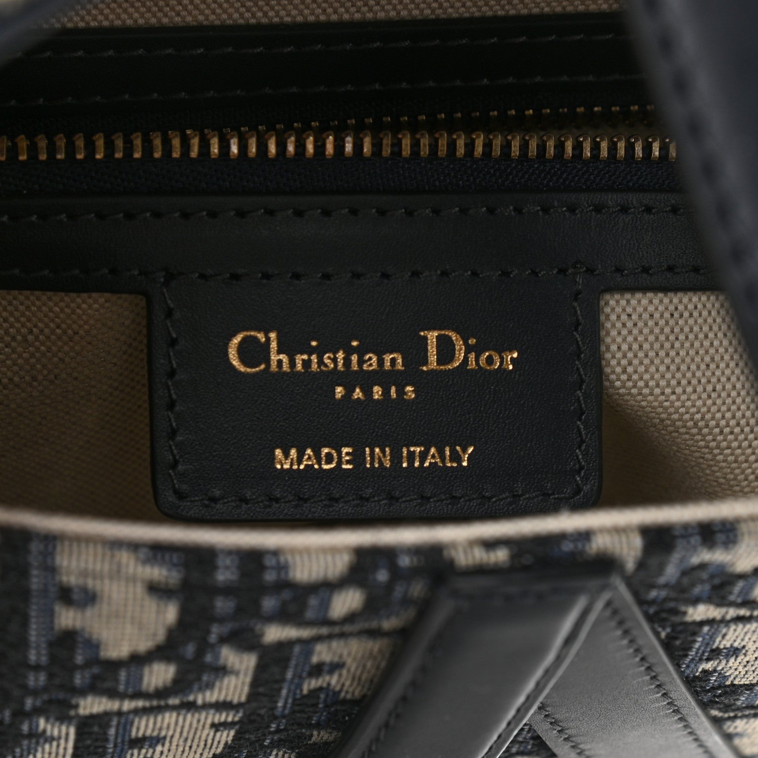 Christian Dior Oblique Saddle Bag Blue 6 of 9