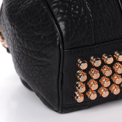 Alexander Wang Pebbled Lambskin Rockie Black Rose Gold Hardware 6 of 9