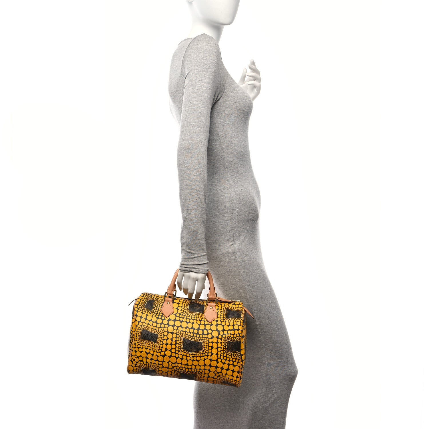 Louis Vuitton Monogram Kusama Town Speedy 30 Yellow 1575766
