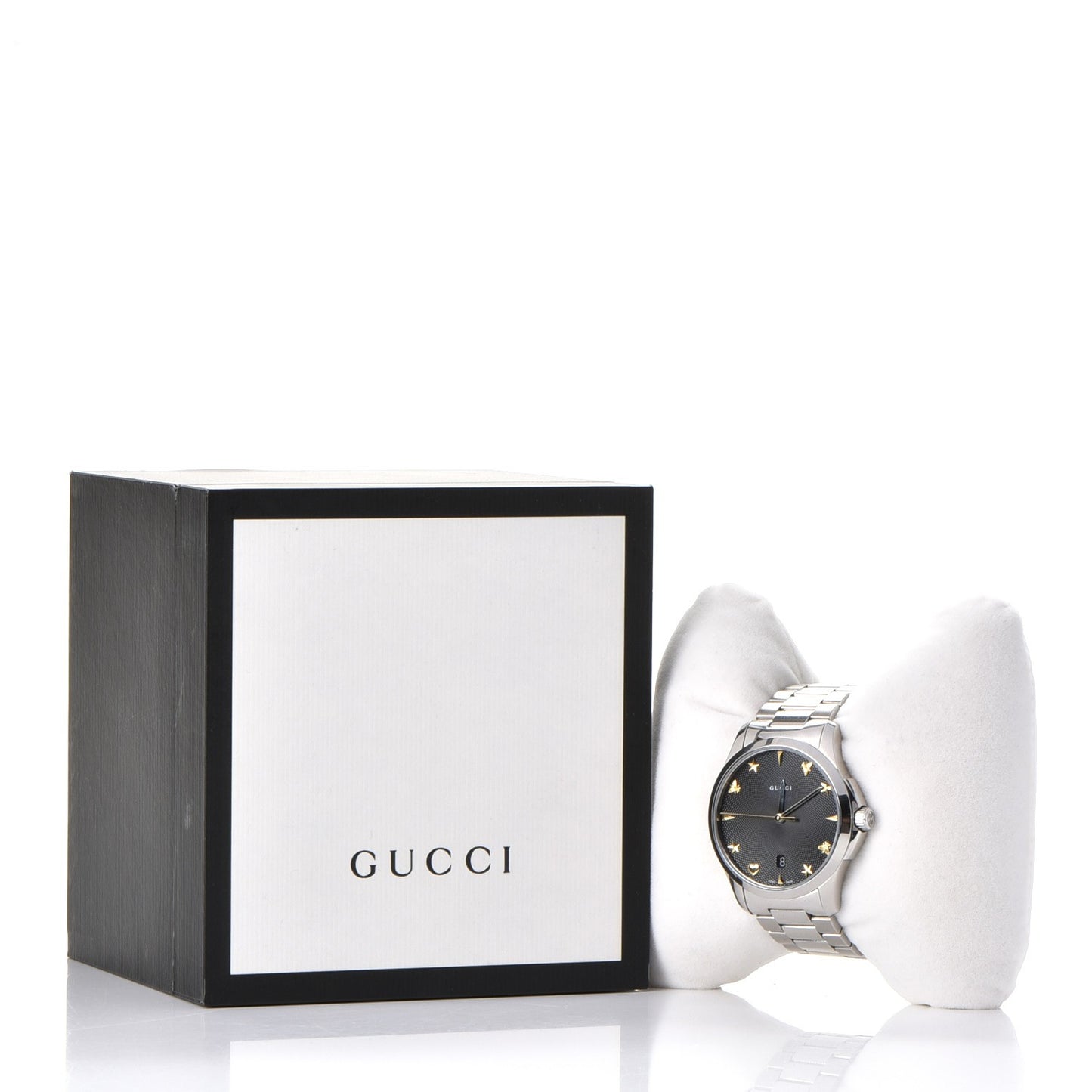 Stainless Steel 38mm G-Timeless Charm Quartz Watch Black