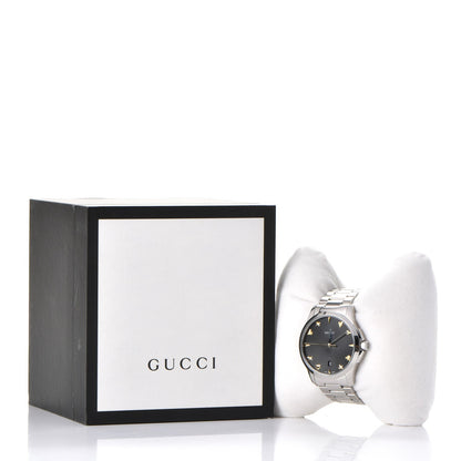Gucci Stainless Steel 38mm G-Timeless Charm Quartz Watch Black 9 of 9