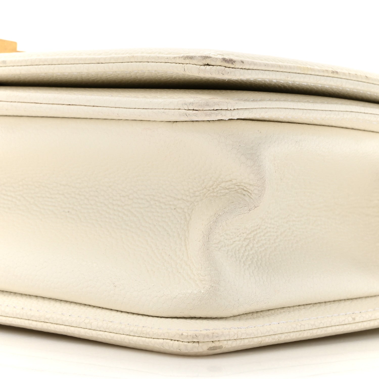 Chanel Caviar Quilted Medium Boy Flap White 9 of 19