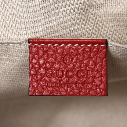 Gucci Pebbled Calfskin Small Soho Disco Bag Vibrant Red 7 of 7