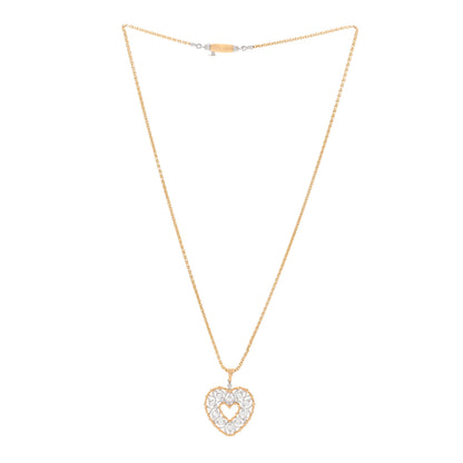 Buccellati 18K Yellow White Gold Diamond Ramage Pendant Necklace 3 of 6
