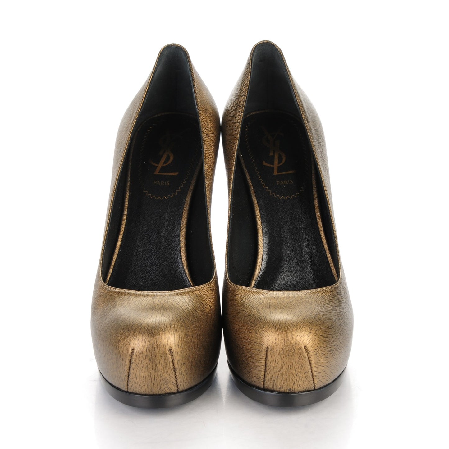 Calfskin Horse Print Tribtoo 80 Pumps 36 Black Gold