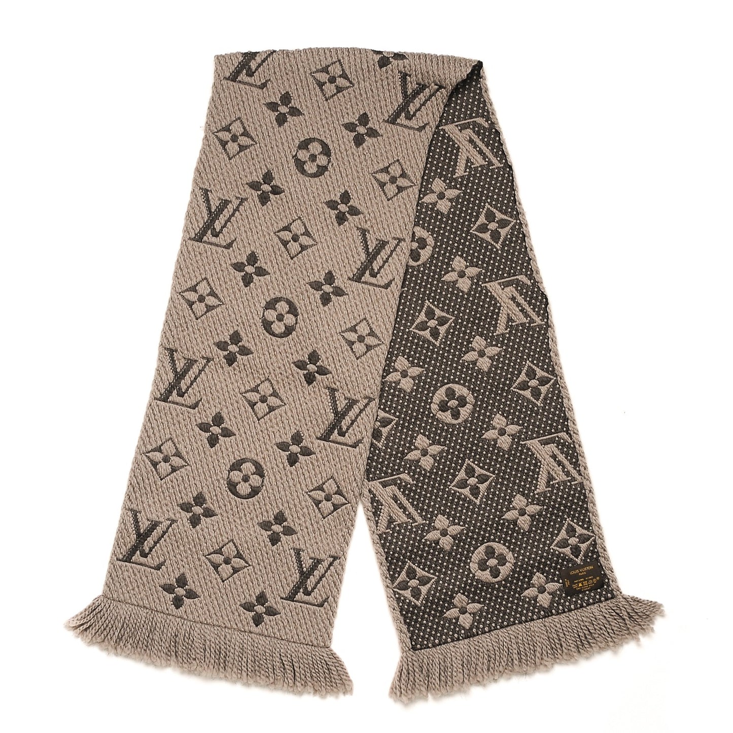 Wool Silk Logomania Scarf Verone